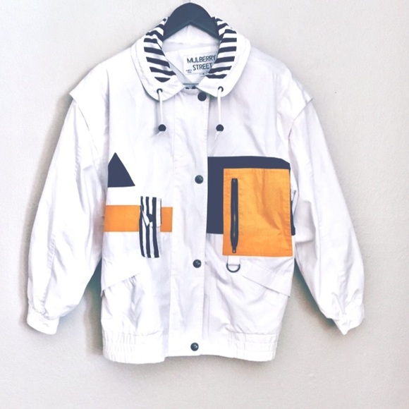 Mulberry Jackets & Blazers - • retro mulberry street rain jacket •